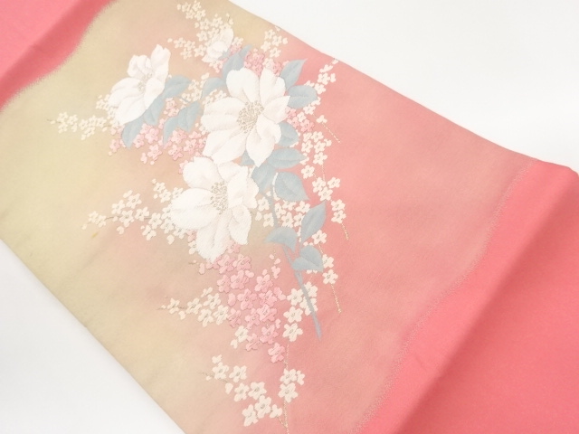 JAPANESE NAGOYA OBI / WOVEN FLOWER